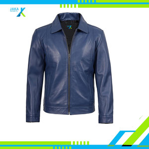 Chaqueta de piel de oveja para hombre Premium Soft Sheep Trim Winter Classic Vintage Style Casual prendas de vestir exteriores con estilo Slim Fit Biker - Product Image 4