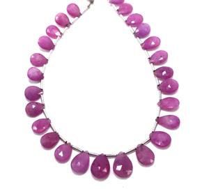 ลูกปัดทับทิมแซฟไฟร์เหลี่ยมเพชรพลอยรูปหยดน้ำตาลูกปัดแซฟไฟร์ทับทิมธรรมชาติลูกปัดทำเครื่องประดับขนาด8นิ้ว - Product Image 2