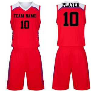 Ensemble maillot de basket-ball personnalisé pour enfants garçons filles rouge jaune dégradé uniforme imprimé nom de l'équipe numéro respirant grande taille sport - Product Image 2