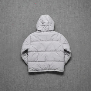 Veste d'hiver personnalisée légère pour hommes Manteau à capuche avec fonction coupe-vent Veste à glissière en duvet de coton bon marché pour hommes - Product Image 5