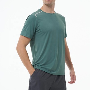 Janya High Quality Quick Dry Reflect Gym <b>Shirt</b> for <b>Men</b> Short Sleeve Ice <b>Silk</b> Jersey Print Sportswear Breathable Running - Product Image 3