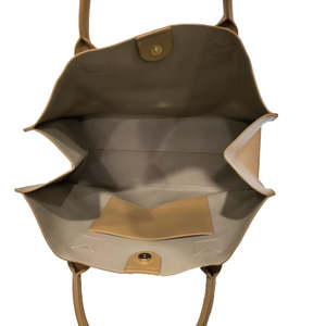 Tout nouveau cuir végétalien décontracté "je parle couramment français/italien" sac fourre-tout sac à provisions sac fourre-tout de voyage - Product Image 6