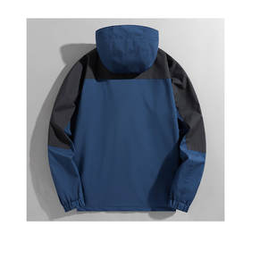 Chaqueta cortavientos de lona transpirable, ropa deportiva de invierno con logotipo personalizado para hombre, técnicas bordadas, sudaderas con capucha cómodas - Product Image 2