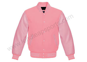 Custom Varisty Jacket Bordado Logo Mangas de cuero Lana Letterman Varsity Jacket Hombres Chaqueta - Product Image 6