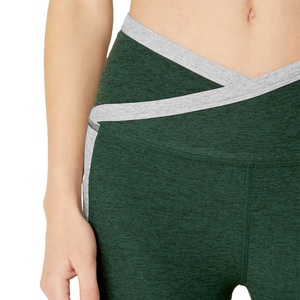 Pantalons d'entraînement Sexy Gym Wear Quick Dry High Elastic Waist OEM Cheap Hot Selling Solid Color Womens Leggings Supplier de BD - Product Image 5