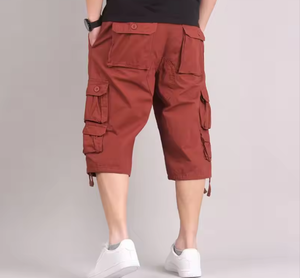 Pantalones Cortos Deportivos para Hombre, Estilo Urbano, con Bolsillo Trasero con Cierre, Cierre con Cordón, Secado Rápido, Transpirables, de Spandex/Algodón, Elásticos en 4 Direcciones - Product Image 4