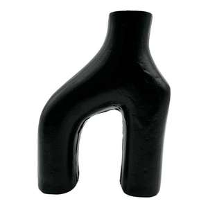 Modern Decorative <b>Black</b> <b>Flower</b> <b>Vase</b> Home Decor Crafts Decorated Metal <b>Vases</b> Table Display Portable American Style <b>Flower</b> Pot - Product Image 1