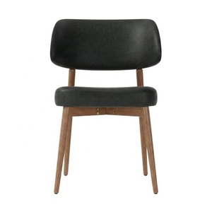 Elegante Silla de Madera de Teca para Jardín, Muebles de Restaurante, Silla de Comedor que Combina Tela de Cuero y Asientos de Espuma Premium para Cafetería - Product Image 2