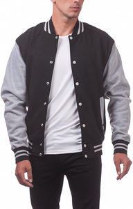 Chaqueta universitaria de cuero de lana 100% de poliéster con etiqueta tejida de alta calidad para hombre, chaqueta de invierno lisa de talla XL - Product Image 3