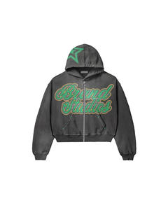 Sudaderas con capucha para mujer, sudaderas con capucha personalizadas con logotipo impreso en 3D, ropa de calle para mujer, sudaderas con capucha con cremallera de gran tamaño y hombros caídos de alta calidad para mujer - Product Image 2