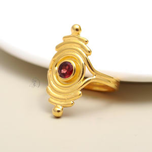 925โกเมนตัดเงินสเตอร์ลิงแบบพรีเมี่ยมเครื่องประดับแบบกึ่งสำเร็จรูปพลอยโกเมนสีแดงธรรมชาติที่ไม่เหมือนใครสำหรับงานแต่งงานและงานปาร์ตี้ - Product Image 3