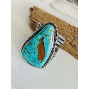 Kevin Billah Kingman Fashion <b>Cuff</b> <b>Bracelet</b> Turquoise Sterling <b>Silver</b> Elegant Kingman Turquoise Sterling <b>Silver</b> <b>Cuff</b> <b>Bracelet</b> for - Product Image 3