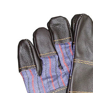 Gants de travail en cuir pour meubles de la meilleure qualité Gants de travail de gréeur canadiens Gants de menuiserie de construction en cuir du Pakistan - Product Image 4