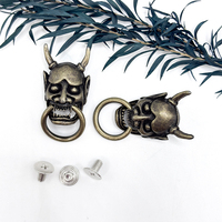 Conchos de ceinture occidentale en alliage de zinc sculptée par des animaux de style occidental Boucle en gros pour vêtements/sacs/chapeaux (logo personnalisé OEM)