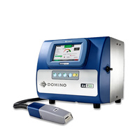 DOMINO Labelprinter Hoge Snelheid Kleine Tekens CIJ Technologie Leder Flex Ei Afdrukken Valideer Periode QR Code Barcode Android