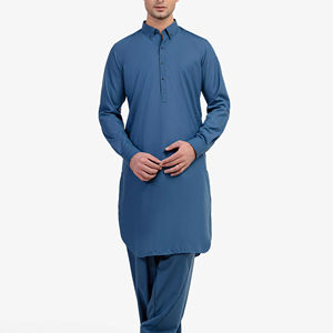 Salwar Kameez élégant pour hommes pakistanais, tenue traditionnelle musulmane de qualité supérieure pour l'Aïd, les mariages, les fêtes et le port quotidien - Product Image 1