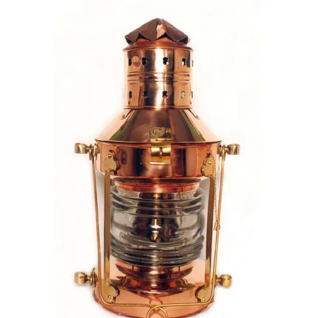 Linterna de Metal para artesanía, lámpara Náutica de latón, fabricación de precio en la india