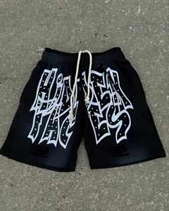 Ensembles courts d'automne avec logo brodé personnalisé pour hommes 100% coton respirant grande taille survêtements d'automne ensemble de shorts d'automne pour hommes - Product Image 5