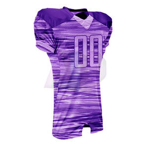 Tenue d'équipe sportive avec tissu respirant et durable, uniforme de football américain à manches courtes pour l'entraînement et la compétition - Product Image 5