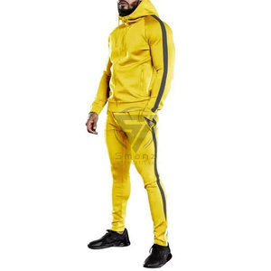 Men's Printed Solid Casual Sports Tracksuit 2-Piece Set Breathable Eco-Friendly 100% Cotton Pullover Hoodie Sweatpants for - Product Image 6