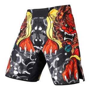 Pantalones cortos MMA ligeros de diseño personalizado para hombre, pantalones cortos de lucha sublimados con aberturas laterales, pantalones cortos MMA transpirables elásticos - Product Image 5