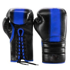 Venta al por mayor de guantes de boxeo de cuero negro transpirable para entrenamiento y lucha para ir de compras - Product Image 4