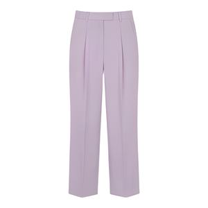 กางเกงขายาวผ้าแคนวาสทรงตรงเอวกลางผูกเชือก ระบายอากาศ แห้งเร็ว สไตล์ลำลองสำหรับผู้หญิง เหมาะสำหรับใส่ทำงานหรือใส่ลำลอง 100% - Product Image 1