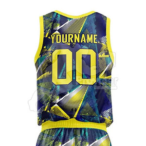 Ensembles d'uniformes de basket-ball grande taille respirants sans manches et très vendus, concevez votre propre logo pour unisexe - Product Image 5