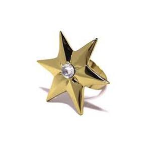Elegant <b>Star</b> Design Brass Gold Polished Round Thick Design Napkin Ring for Table Decoration Round Napkin Ring - Product Image 1