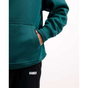 เสื้อฮู้ดดี้สีเขียวเรซซิ่งสไตล์ลำลองสำหรับฤดูใบไม้ร่วง ผลิตจากผ้าถักที่ระบายอากาศได้ดี - Product Image 4