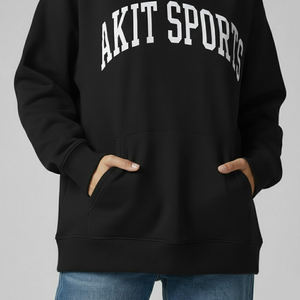 Nueva Colección de Sudaderas con Capucha de Manga Larga para Mujer, Invierno, Hombros Caídos, 100% Algodón, Color Sólido, Logotipo Frontal, Ropa Casual de Calle - Product Image 6