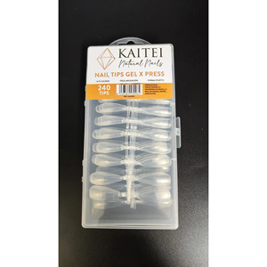 Kaitei Tips Faux ongles en gel souple forme stiletto, couvrance totale, à presser, pour manucure, vente en gros, OEM - Product Image 1