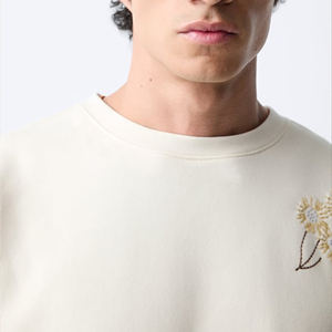 Sudadera térmica de alta calidad para hombre, última moda, cuello redondo de gran tamaño, manga larga, ropa de calle informal para invierno, teñido liso - Product Image 6