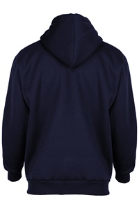 Men's Casual Hooded <b>Sweatshirt</b> %5 Polyester %95 Cotton 320 GSM Three Ply <b>Navy</b> Color - Product Image 2