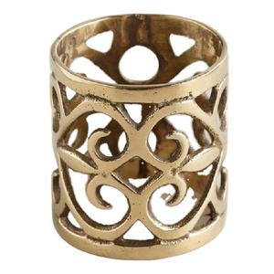 Meilleurs anneaux de serviette en laiton stylisés et durables fabriqués en Inde prix de gros pour les mariages, les fêtes et les tables - Product Image 1