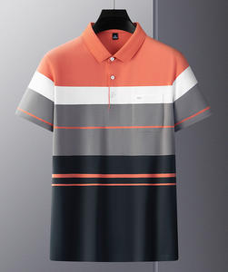 Polo d'été à manches courtes de haute qualité Polo en coton et polyester à motif imprimé - Product Image 6