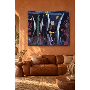 Fida Paul Klee Paysage nocturne avec oiseaux jaunes Impression sur toile - Product Image 5