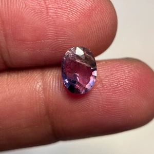 Saphir naturel de couleur bio, taille ovale facetté, pierre précieuse non traitée, non chauffée, pour la fabrication de bijoux TZ - Product Image 1
