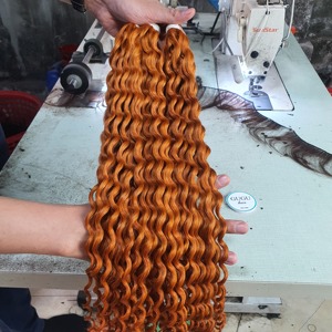 Extensions de cheveux humains, boucles crépues et ondulations profondes lâches, cheveux vierges vietnamiens, perruque avec fermeture en dentelle, 100% Remy vierge - Product Image 2