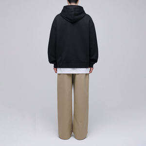 เสื้อฮู้ดซิปผู้ชายสำหรับฤดูหนาว ผ้าฝ้ายฟลีซ 100% ทรงปกติ สีสันปรับแต่งได้ เป็นมิตรกับสิ่งแวดล้อม แห้งเร็ว ระบายอากาศได้ดี - Product Image 4