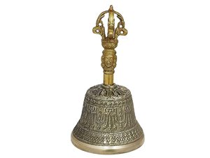 Usine de cloches suspendues en laiton indien finition décorative en métal disponible personnalisé avec boucles suspendues - Product Image 4