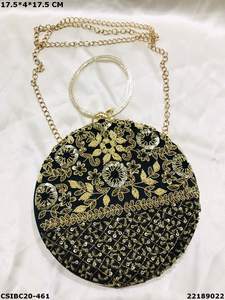 Bolso de Mano Tipo Clutch Étnico de Diseño Artesanal para Novia o Fiesta |   Bolso de Mano Tipo Clutch para Novia, Hecho a Mano, con Correa para Llevar al Hombro - Product Image 5