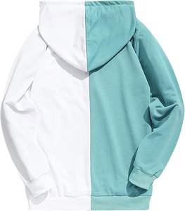 Sudadera con capucha para hombre con logotipo frontal personalizado, diseño de bolsillo, mezcla de poliéster/algodón transpirable - Product Image 4