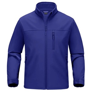 Veste coupe-vent à fermeture éclair et col montant pour hommes, manteau tissé décontracté de couleur unie, vêtements d'extérieur pour le printemps, l'automne et l'hiver - Product Image 5