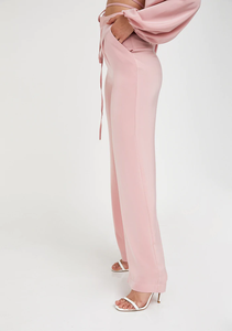 Pantalones de Vestir de Oficina para Mujer, Cintura Elástica Natural de Doble Pliegue, Corte Medio Ajustado, Tejido, Hechos en Vietnam - Product Image 3