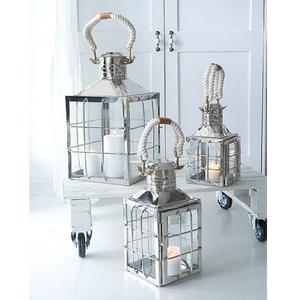 Linternas decorativas interiores plateadas de cristal de forma Rectangular de diseño único para el hogar Navidad restaurante Hotel Decoración de mesa - Product Image 5