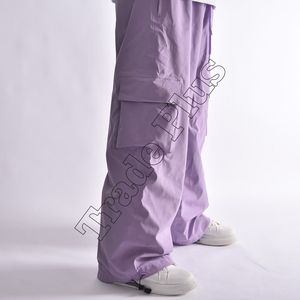 Pantalones de Nieve Morados Elegantes con Cordón en la Cintura y Bolsillos Tipo Cargo, Novedad 2026 - Product Image 3