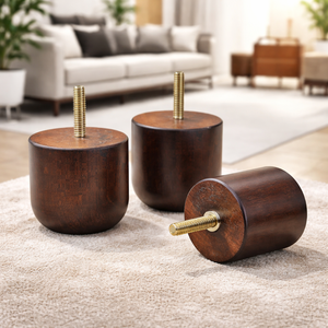 Solid Wood Short Sofa Legs Premium Quality Strong Durable <b>for</b> Living Room Bedroom Apartment Sofa <b>Chair</b> Bed Cabinet Replacement - Product Image 3