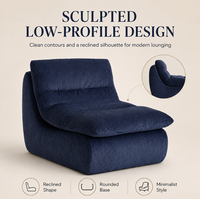 Fauteuil de salon compressible moderne en velours côtelé, modulaire en L, trois places, inclinable, confortable pour salon, chambre, hôtel