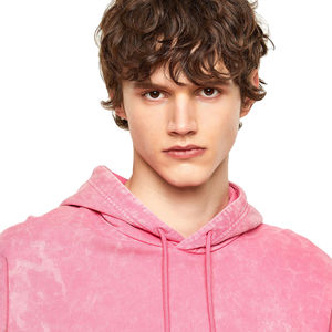 Sweat-shirts à capuche oversize décontractés pour hommes en polaire délavée, coton/polyester, style vintage, écologiques, pour la mode urbaine, vente en gros, personnalisables - Product Image 5